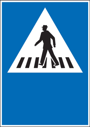 4.11 - Standort von Fußgängerüberwegen Verkehrsschild