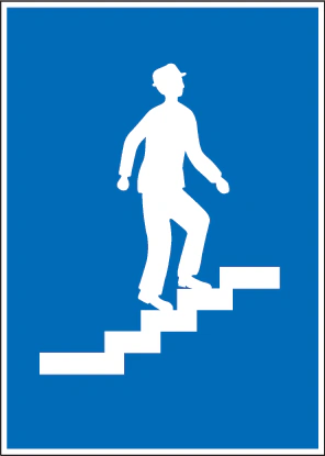 4.13-1 - Fußgängerüberführung (Pflicht) (Variante 1) Verkehrsschild