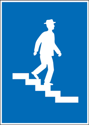 4.12-1 - Fußgängertunnel (Pflicht) (Variante 1) Verkehrsschild