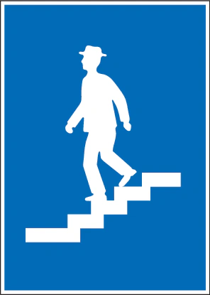 4.12 - Fußgängertunnel (Pflicht) Verkehrsschild