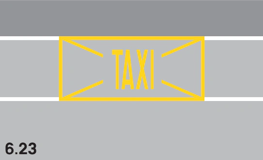 6.23 - Parkverbot (gelb, umrahmt, diagonal durchgestrichen) Verkehrsschild