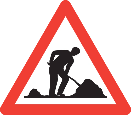 1.14 - Obras en la calzada señal de tráfico