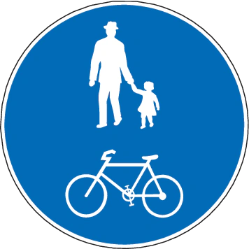 2.63.1 - Gemeinsamer Rad- und Gehweg Verkehrsschild
