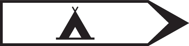 4.47 - Wegweiser zum Campingplatz Verkehrsschild