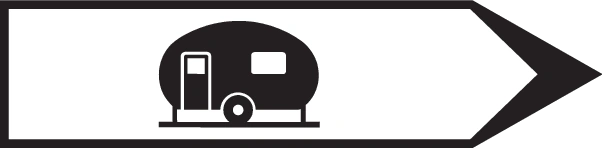 4.48 - Wegweiser zu Campingplätzen Verkehrsschild