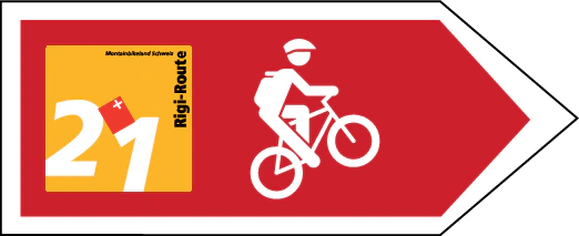 4.51.1 - Wegweiser für benannte/nummerierte Routen Verkehrsschild