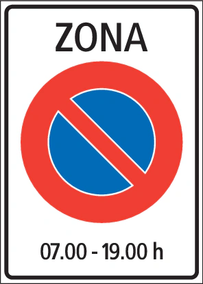 2.59.1-2 - Zonenregelungszeichen 2.59.1 (Variante 2) Verkehrsschild