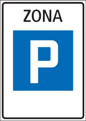 2.59.1-4 - Zonenregelzeichen 2.59.1 (Variante 4) Verkehrsschild