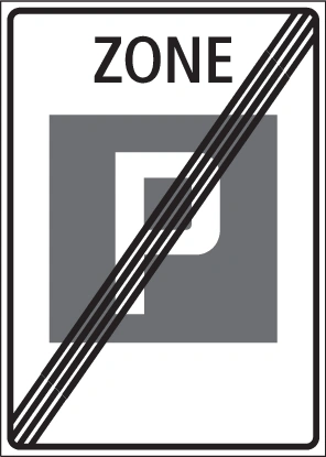 2.59.2-3 - Zonenregelungszeichen 2.59.2 (Variante 3) Verkehrsschild