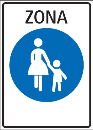 2.59.3-I - Zonenregelungszeichen 2.59.3 (italienische Variante) Verkehrsschild