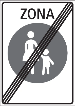 2.59.4-I - Zonenbeschilderung 2.59.4 (italienische Variante) Verkehrsschild