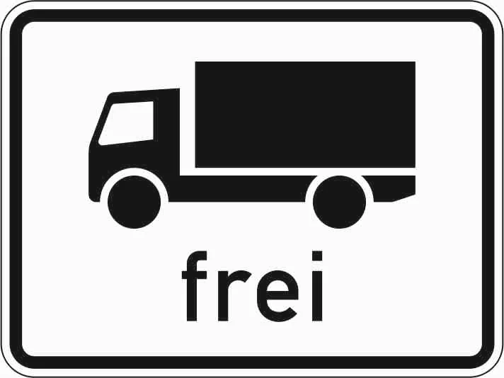 1024-12 - Vehículos a motor con masa máxima autorizada superior a 3,5 t, incluidos sus remolques, tractores, excepto automóviles de pasajeros y autobuses de pasajeros exentos señal de tráfico