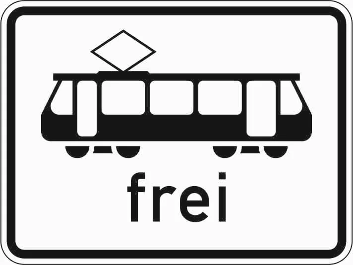 1024-16 - Tranvía exento señal de tráfico