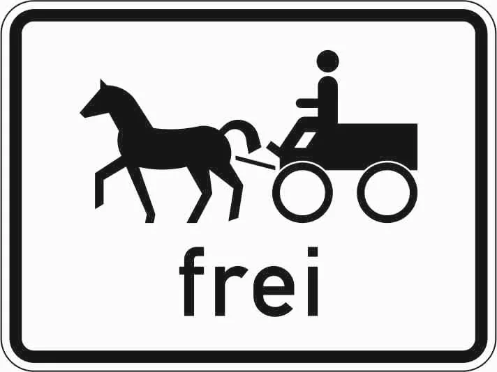1024-18 - Exención para "Gespannfuhrwerke" señal de tráfico