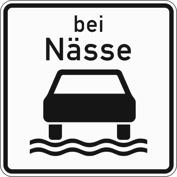 1053-35 - Bei Nässe señal de tráfico