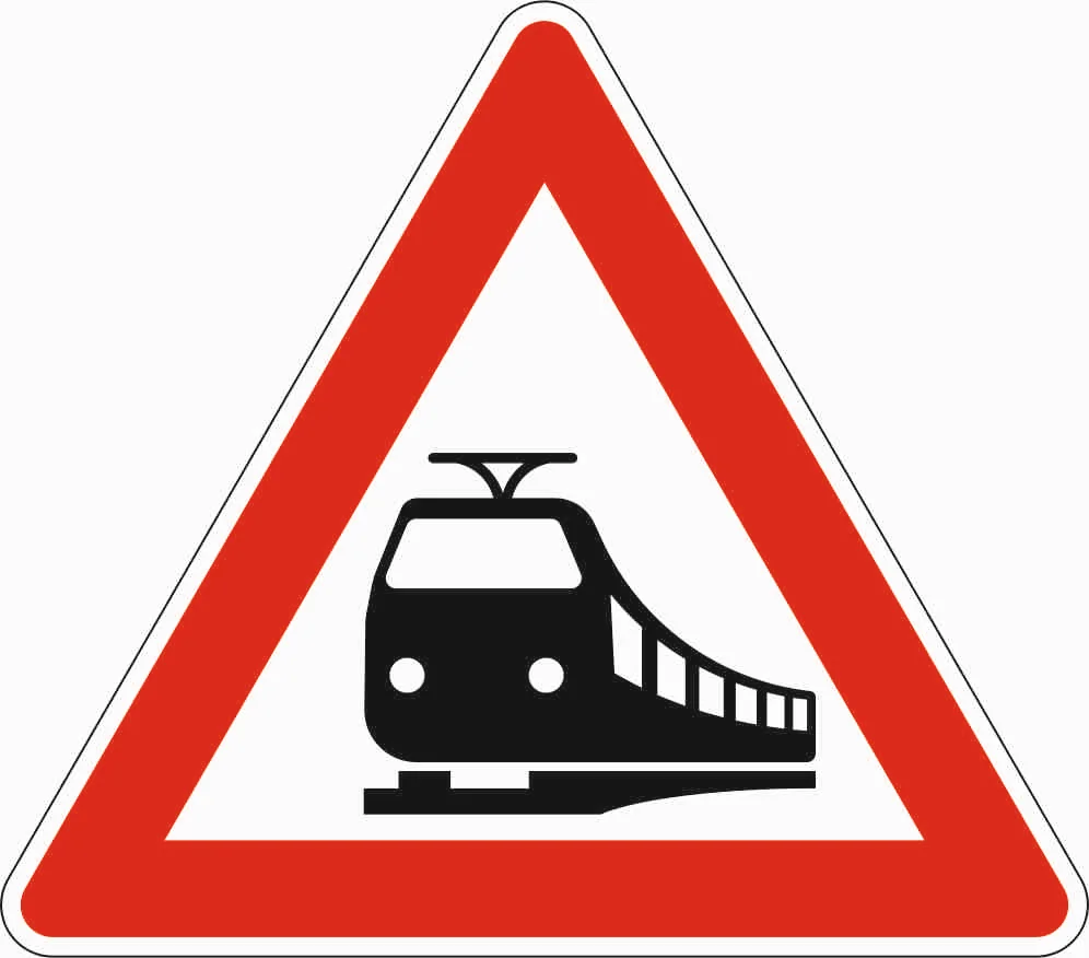 151 - Cruce de ferrocarril señal de tráfico