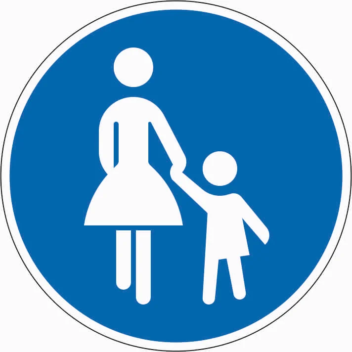 239 - Gehweg Verkehrsschild