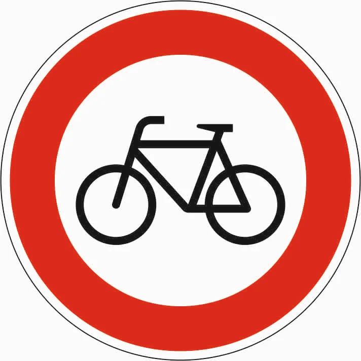 254 - Kein Radverkehr Verkehrsschild
