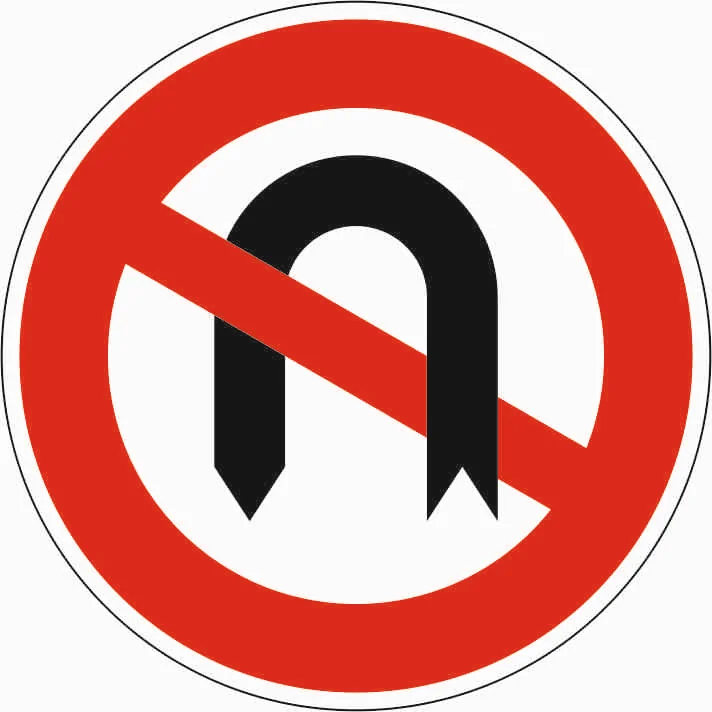 272 - Verbot Wendens Verkehrsschild