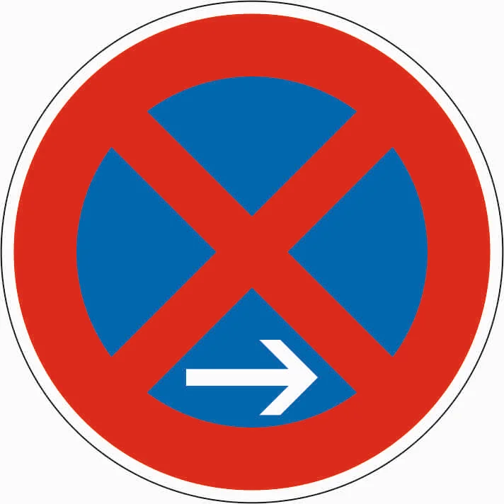 283-20 - Ende des absoluten Haltverbots – Aufstellung rechts Verkehrsschild