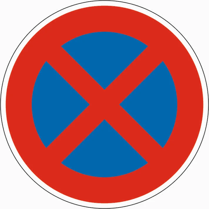 283 - Prohibición de parada señal de tráfico