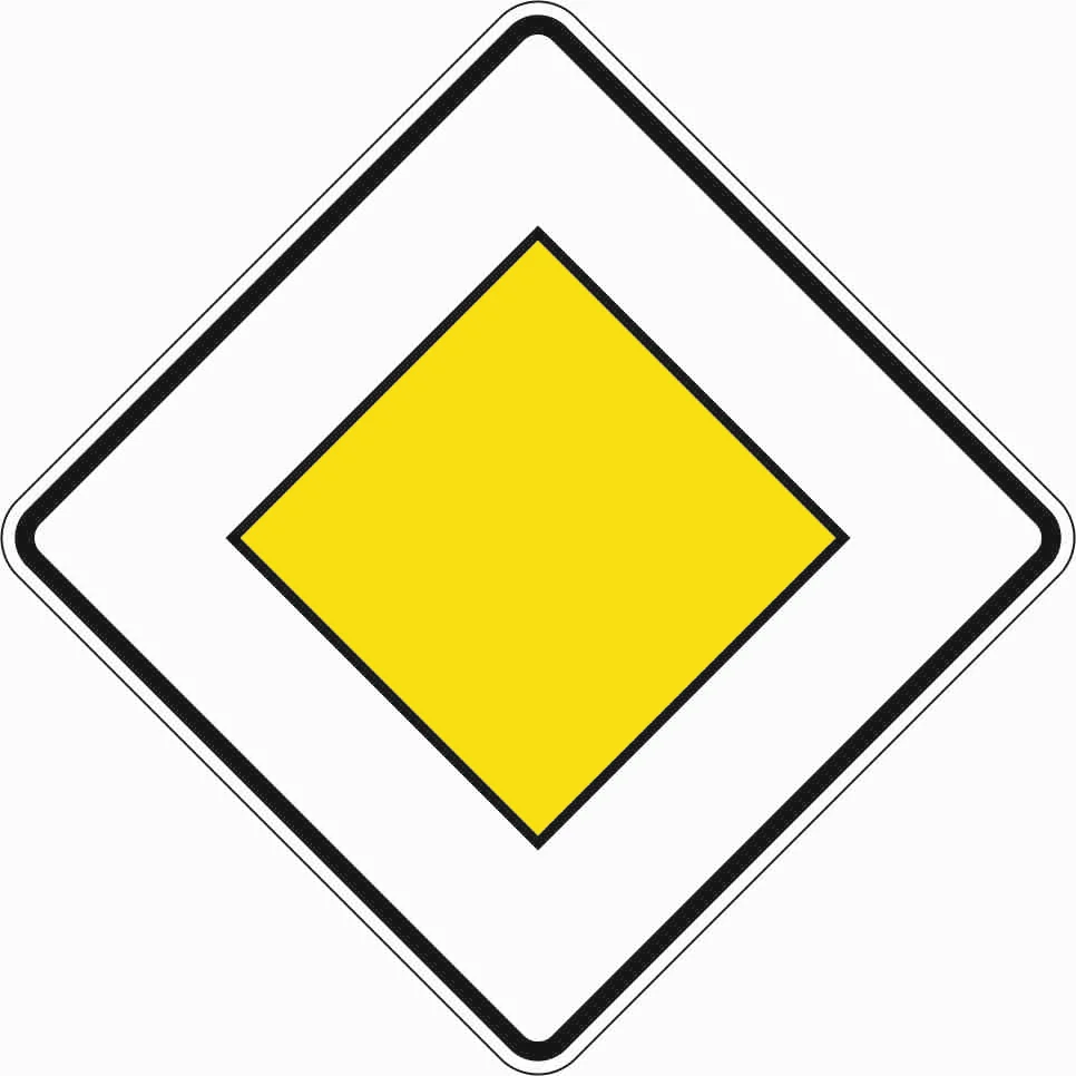 306 - Carril prioritario señal de tráfico