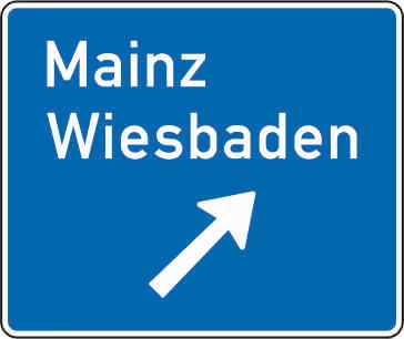 332 - Ausfahrttafel Autobahn Verkehrsschild