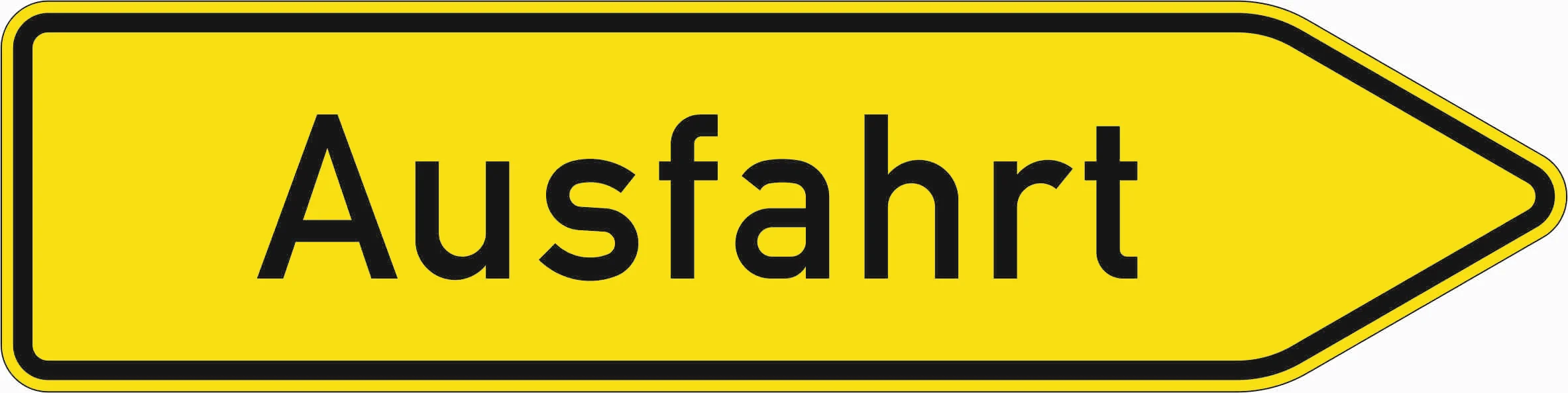 333.1 - Ausfahrt anderen Straßen außerhalb Autobahn Verkehrsschild