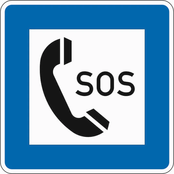 365-51 - Teléfono de emergencia señal de tráfico