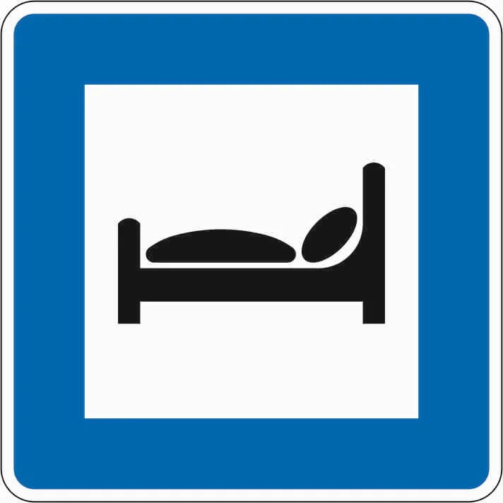 365-55 - Autobahnhotel señal de tráfico