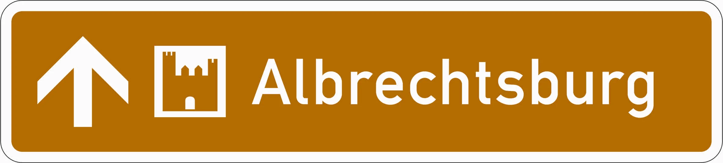 386.1-30 - Señal de información turística como señal de dirección - Señal de dirección / avanzada recta señal de tráfico
