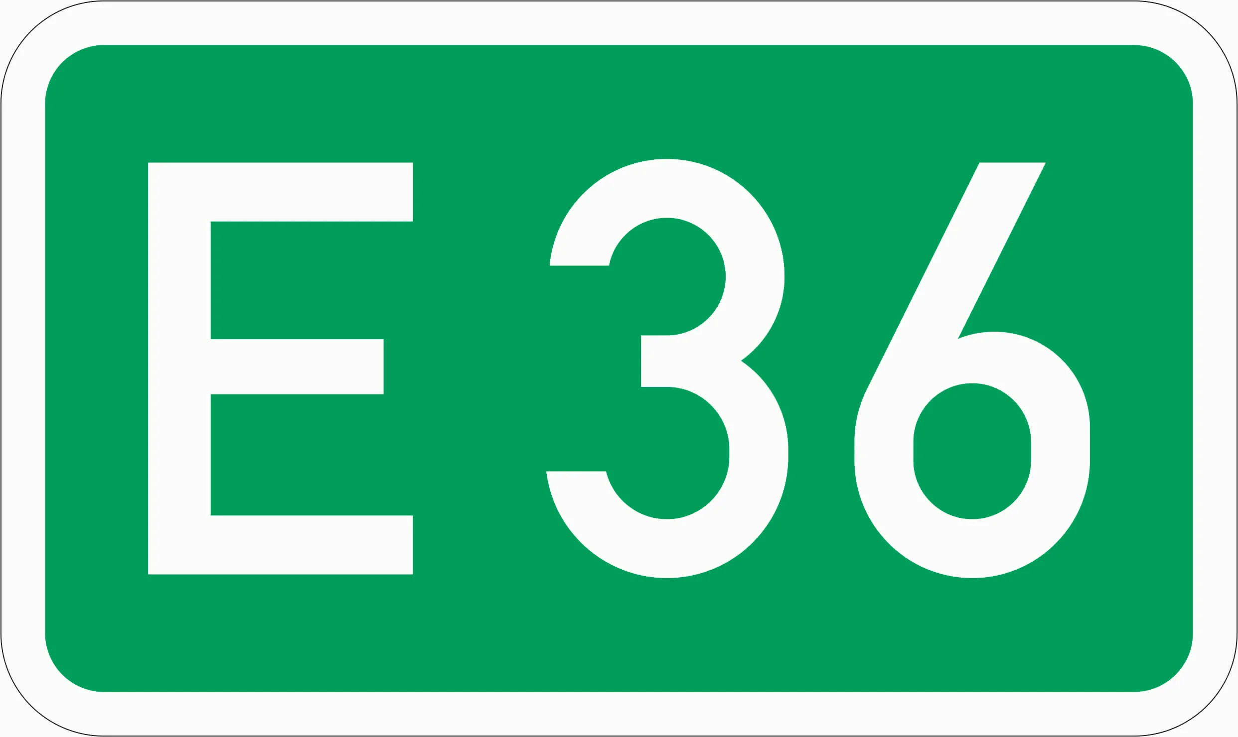 410 - Europastraßen Verkehrsschild