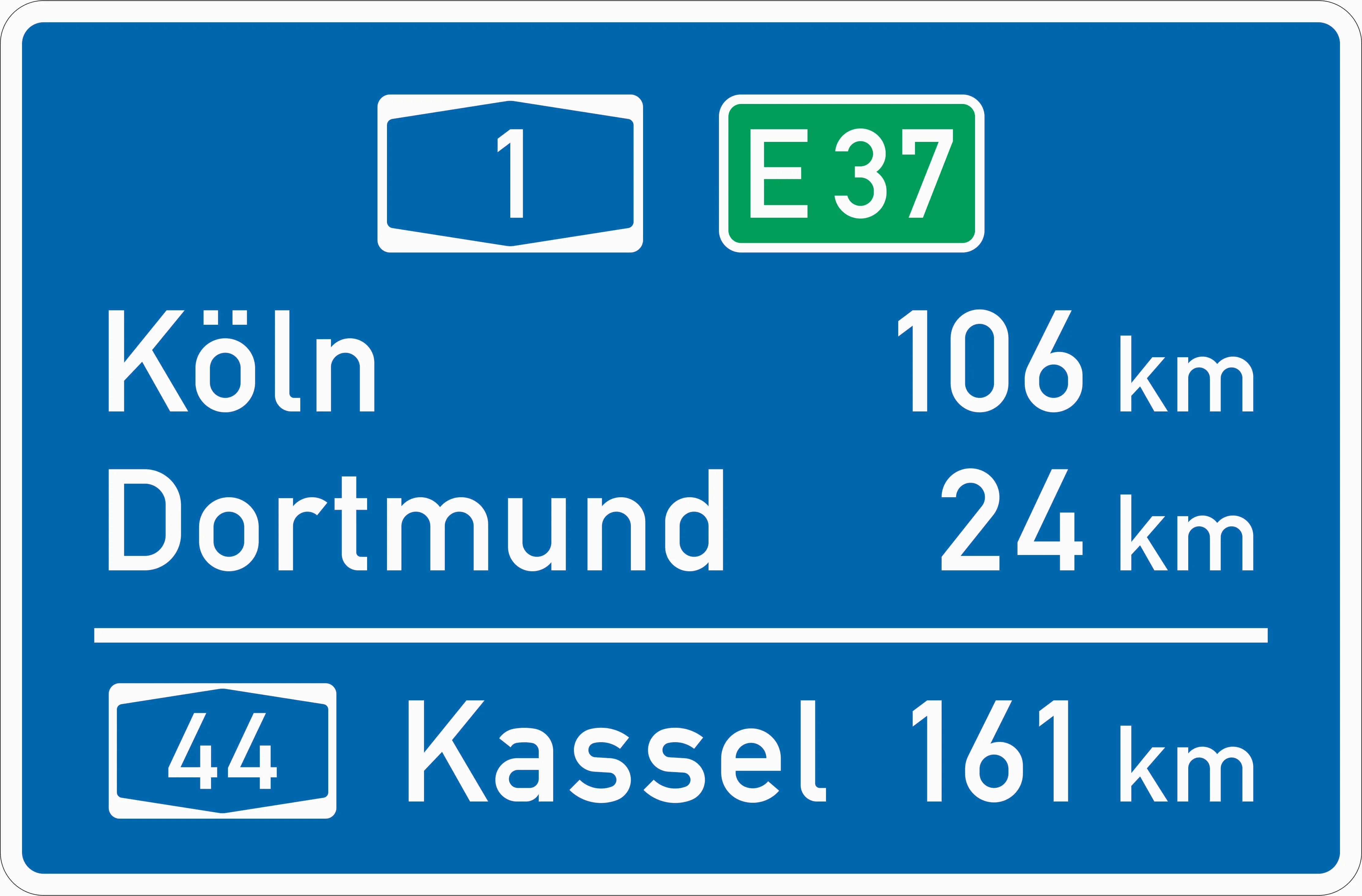 453 - Entfernungstafel Verkehrsschild