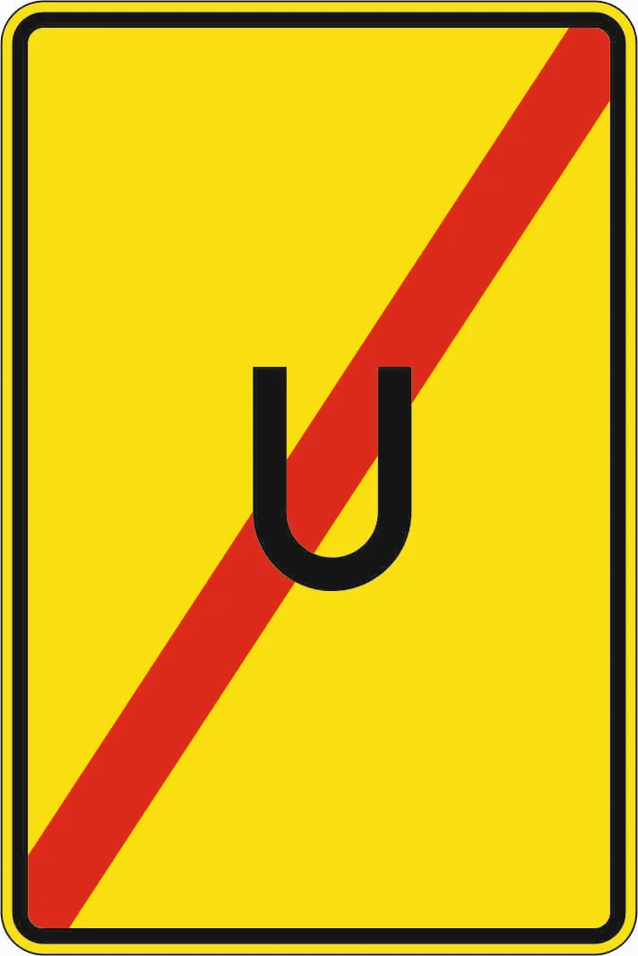 455.2 - Ende der Umleitung (in Verb. m. Z 455.1) Verkehrsschild