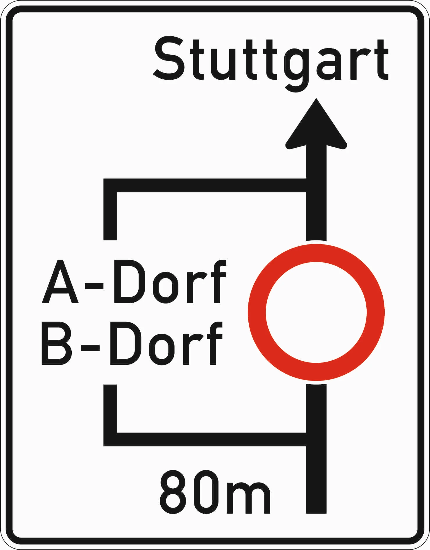 458 - Planskizze Verkehrsschild