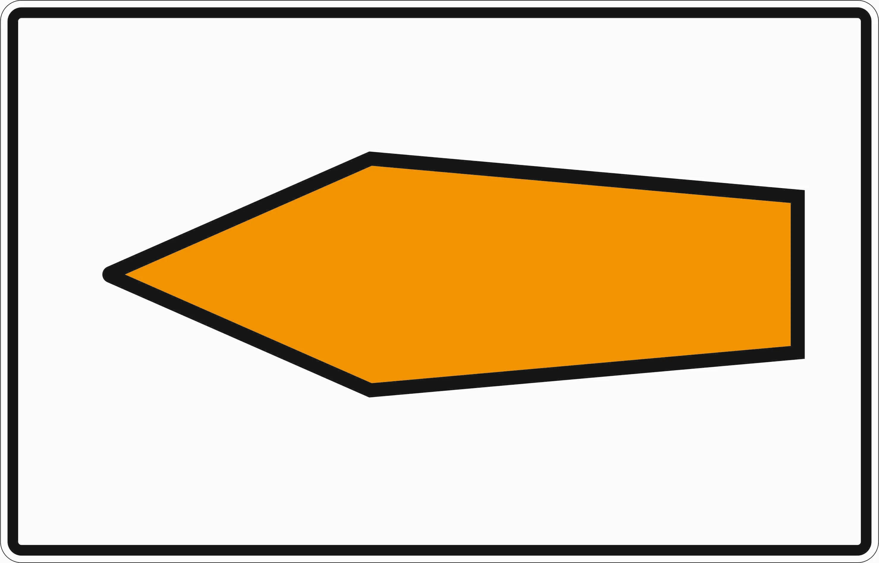 467.1-10 - Umlenkungspfeil (Streckenempfehlung) - Linksabbiegend Verkehrsschild
