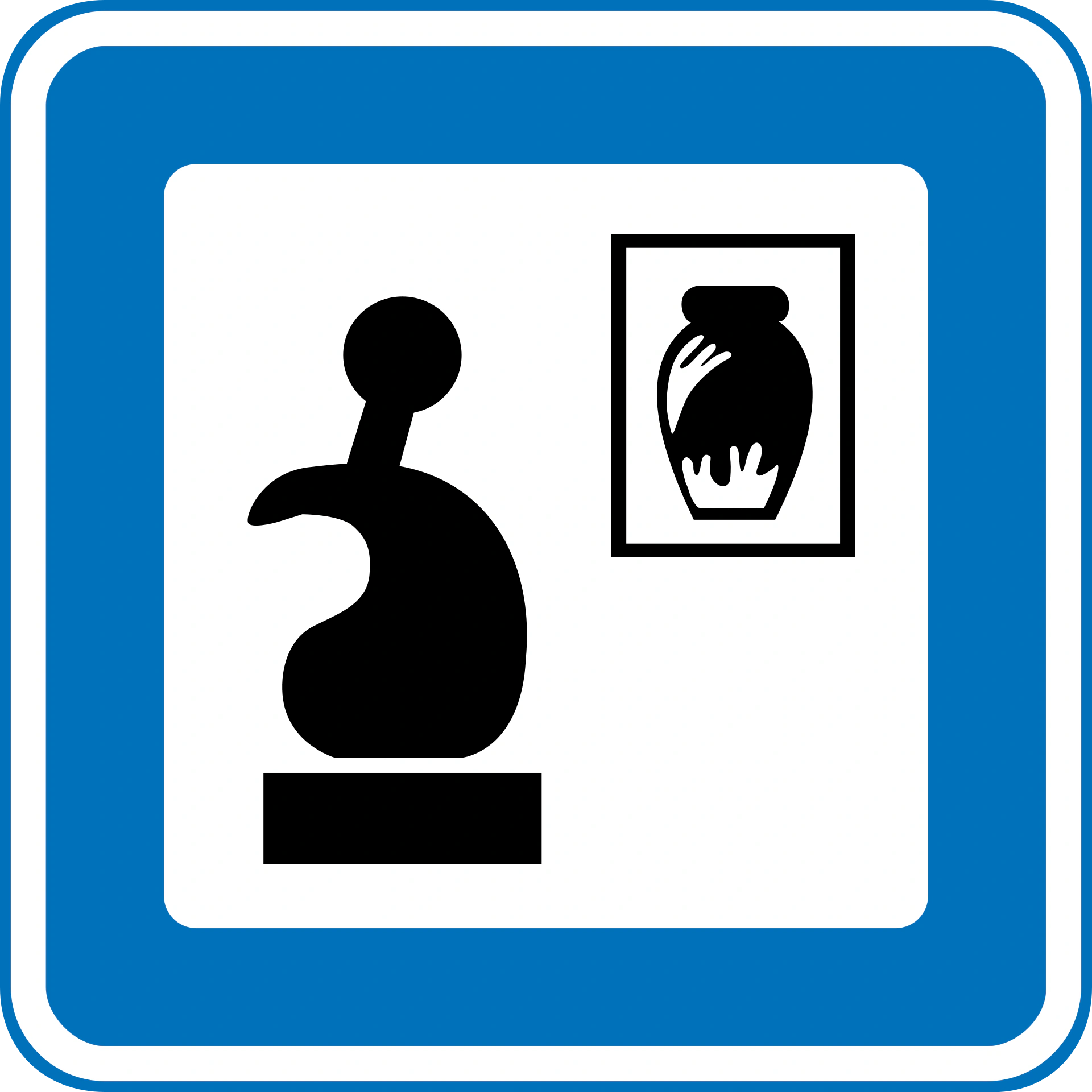 M126 - Kunst, Töpferei usw. Verkehrsschild