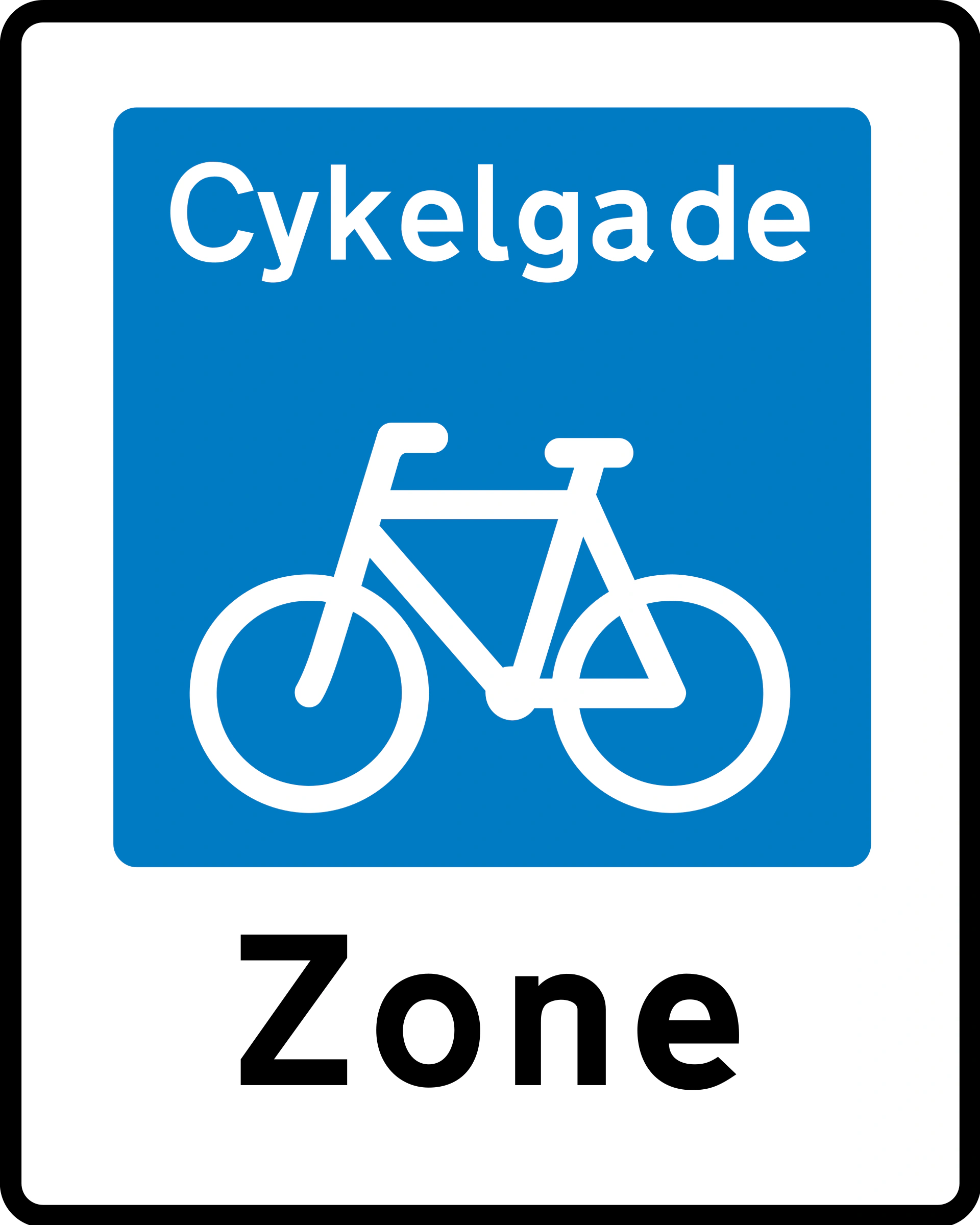 E47 - Fahrradstraße Verkehrsschild