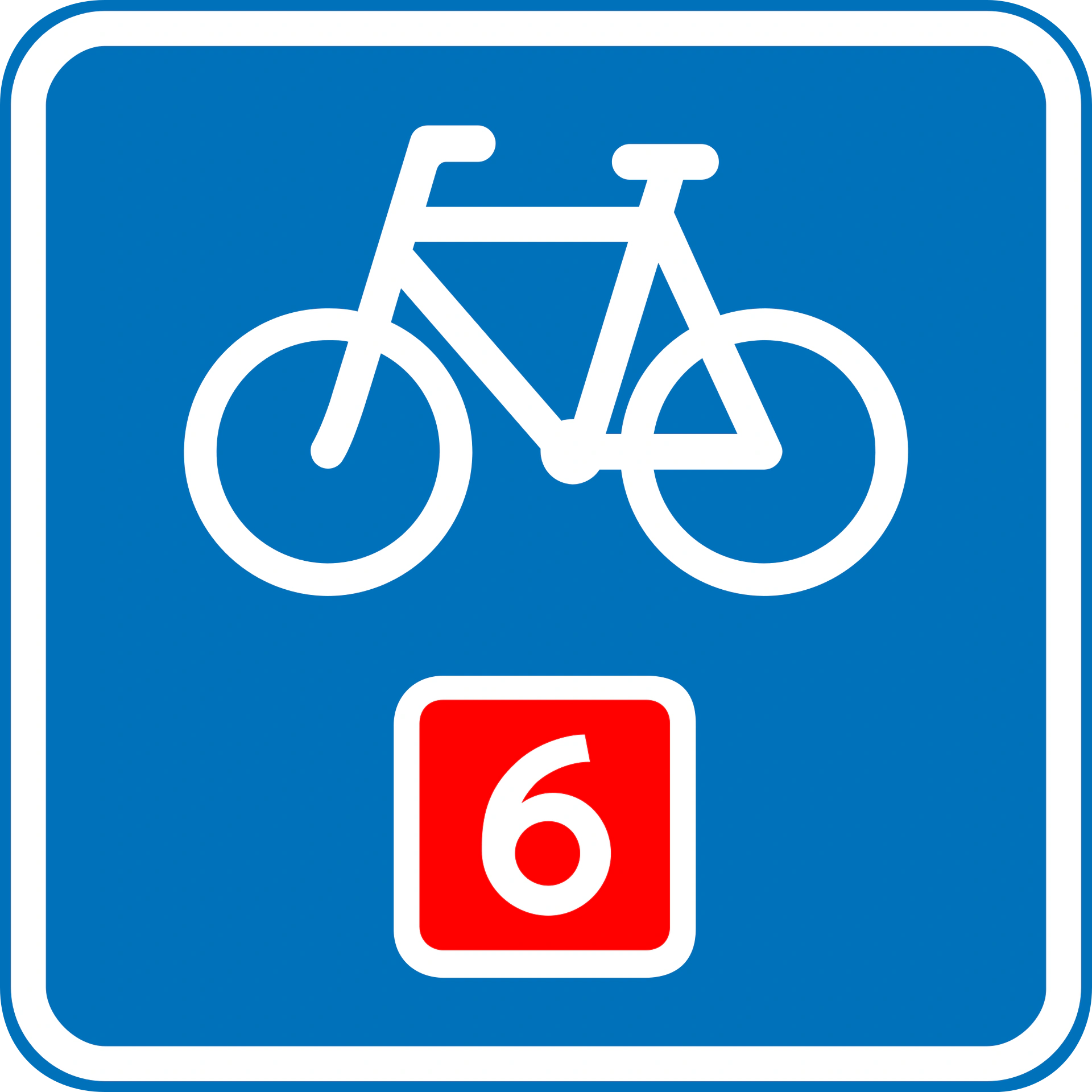 F21.1 - Radweg Verkehrsschild
