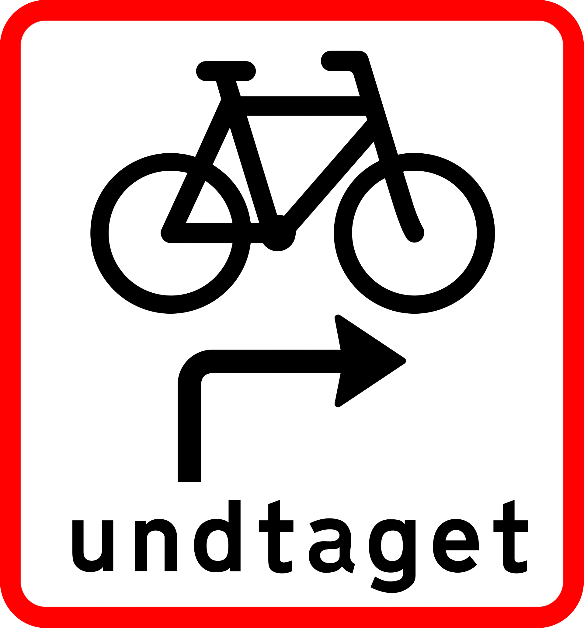 U7 - Fahrräder und Kleinstmofa dürfen bei rotem Licht rechts abbiegen. Verkehrsschild