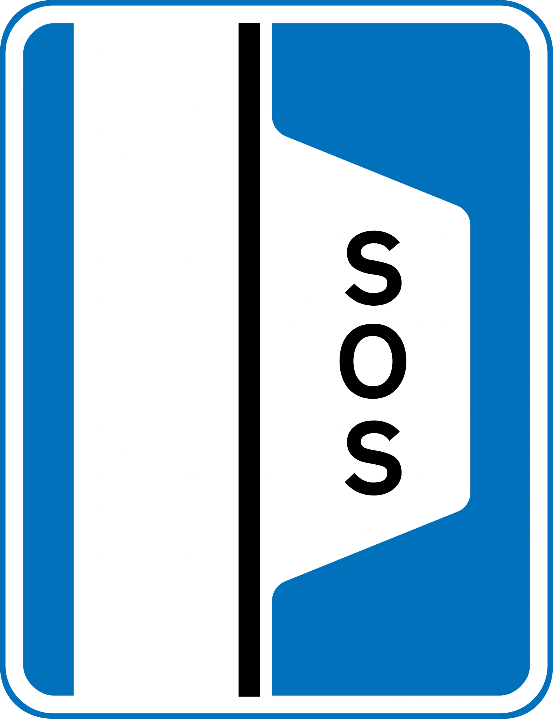 E34 - Pannenbucht Verkehrsschild