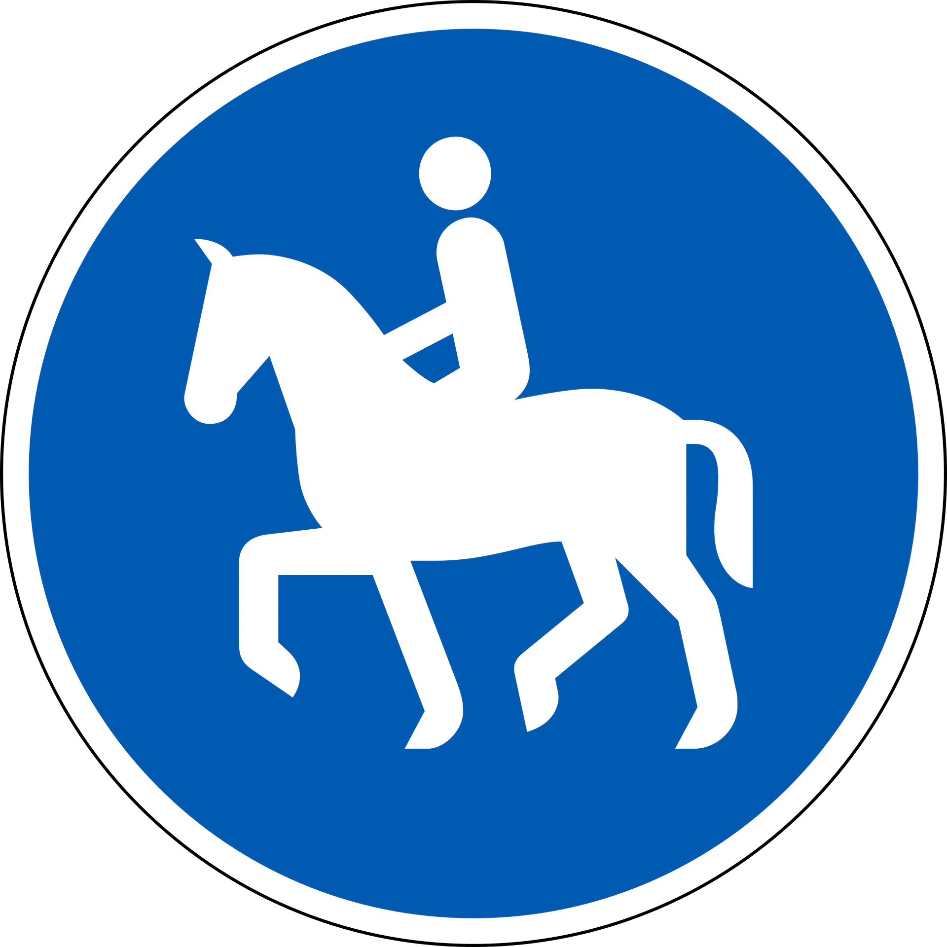 D23 - Reitweg Verkehrsschild