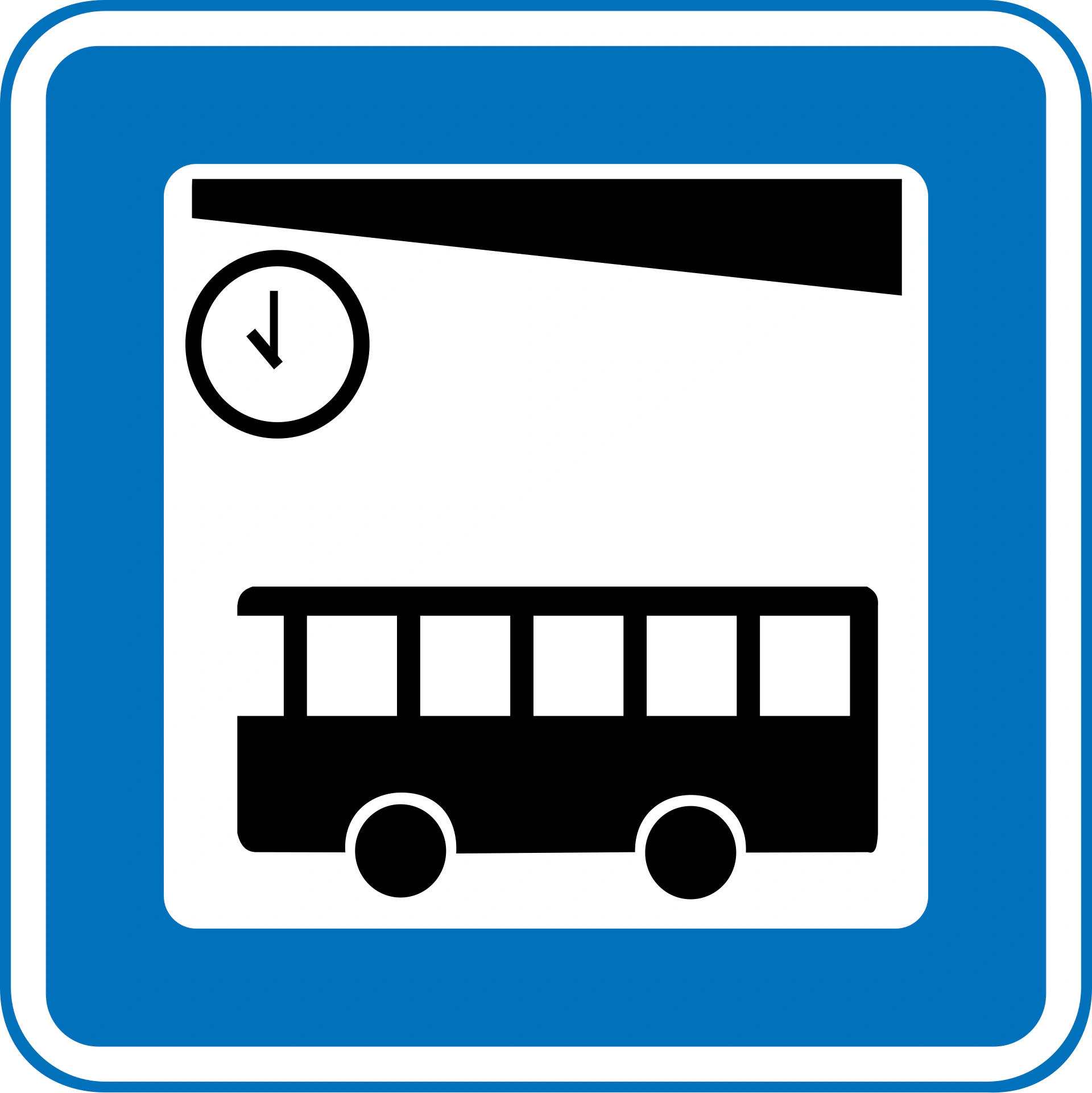 M14 - Bushaltestelle Verkehrsschild