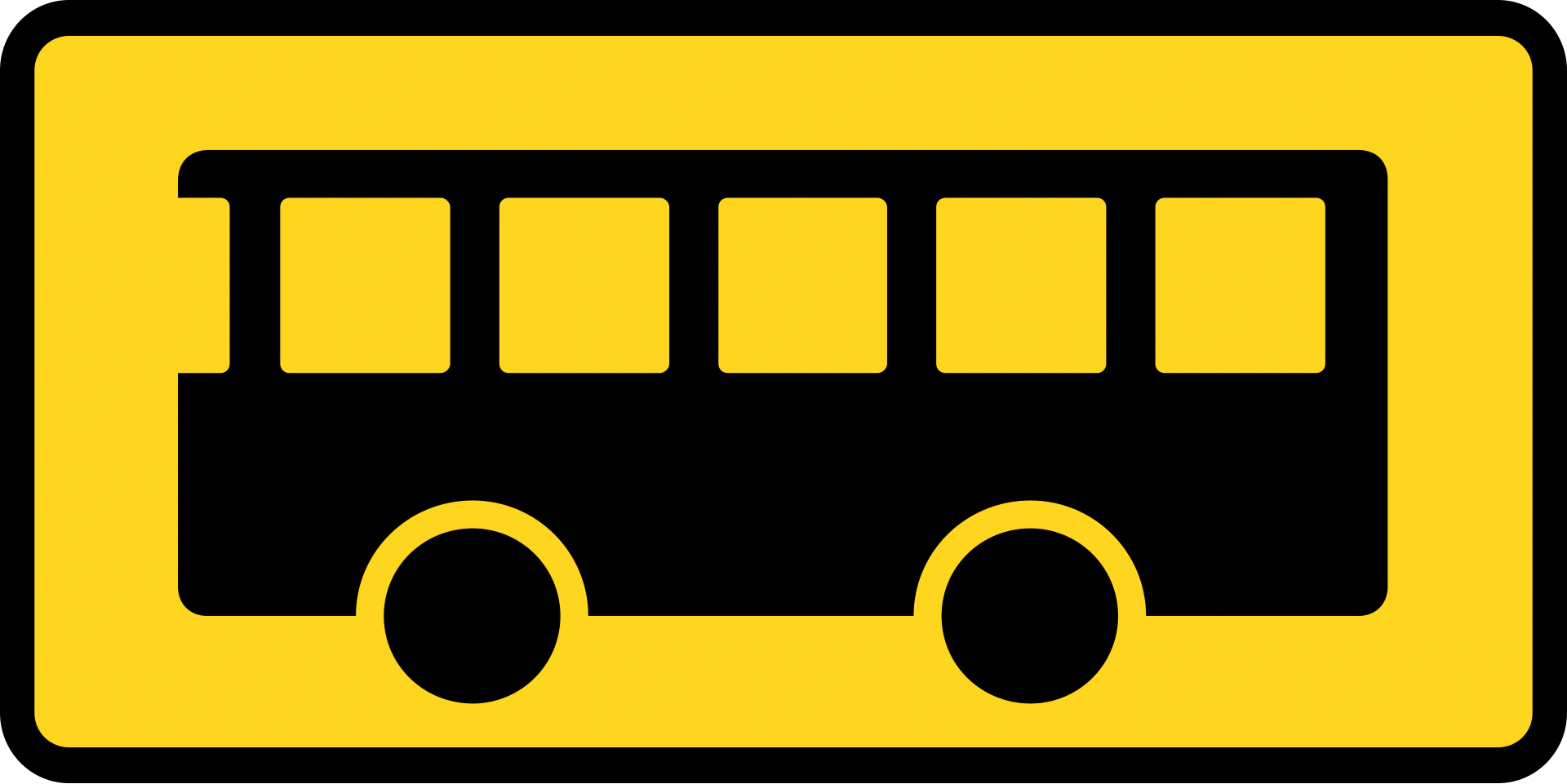 E31 - Bushaltestelle Verkehrsschild