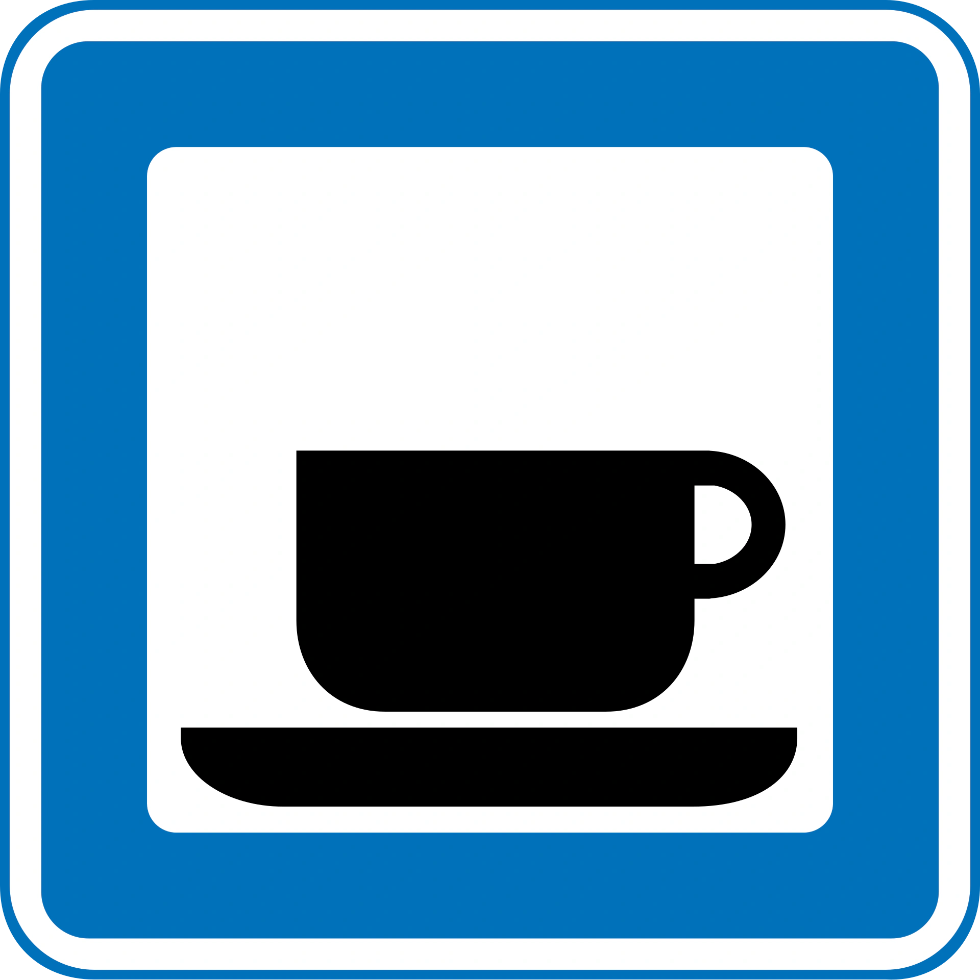 M45 - Cafeteria Verkehrsschild