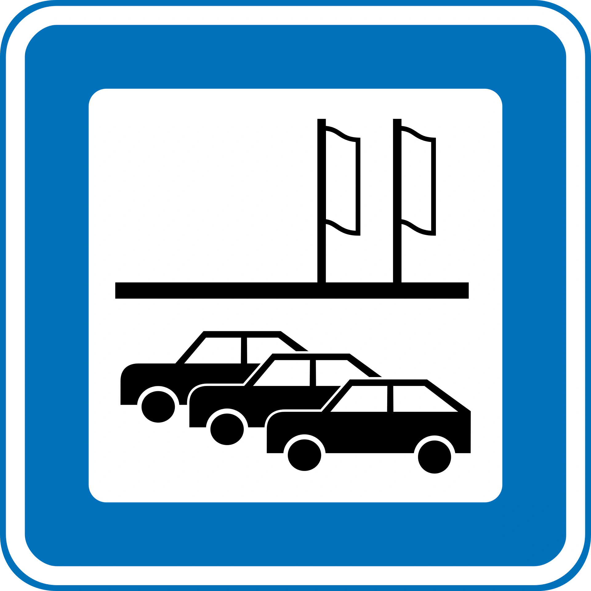 M119 - Autohaus, Autovermietung Verkehrsschild