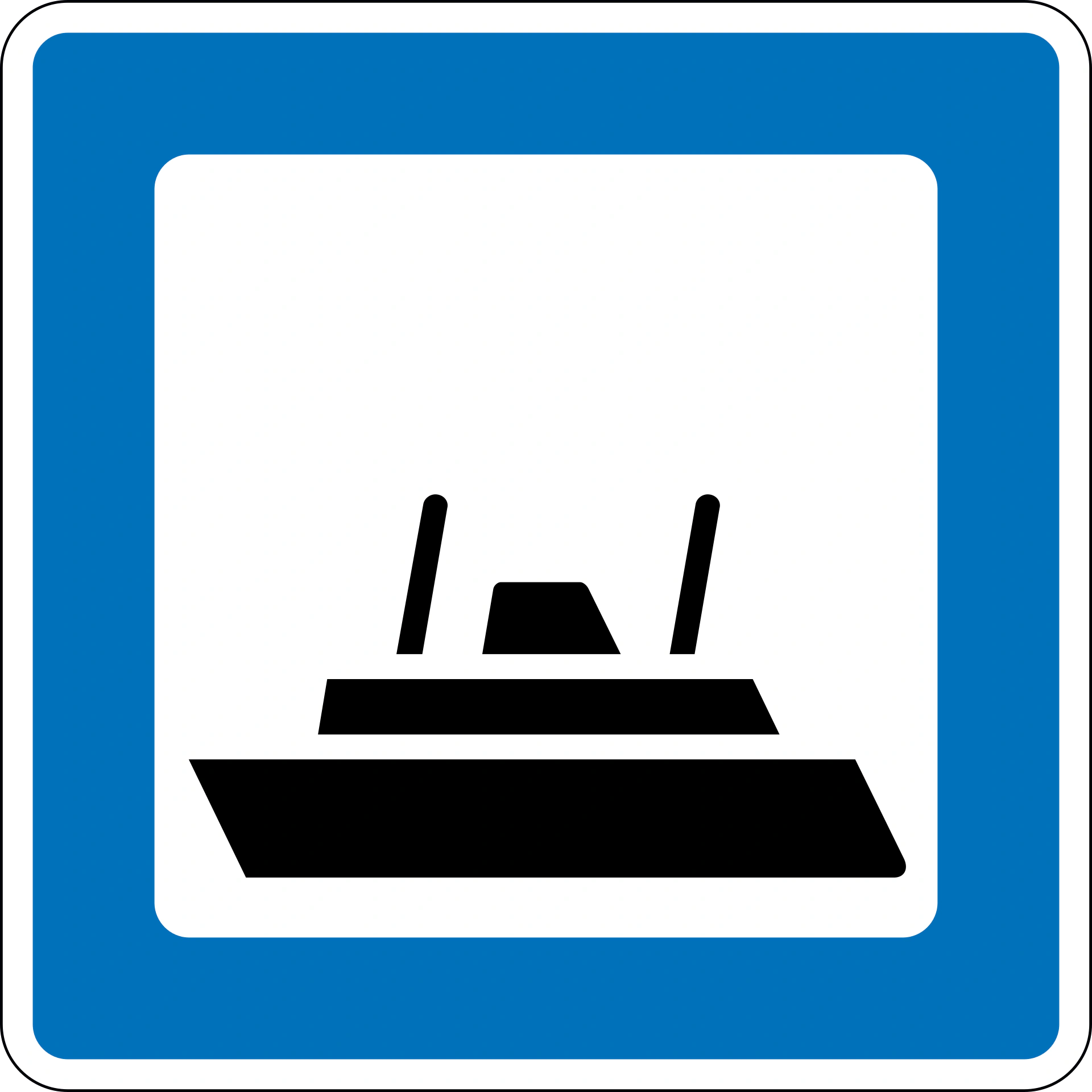 M11 - Autofähre Verkehrsschild