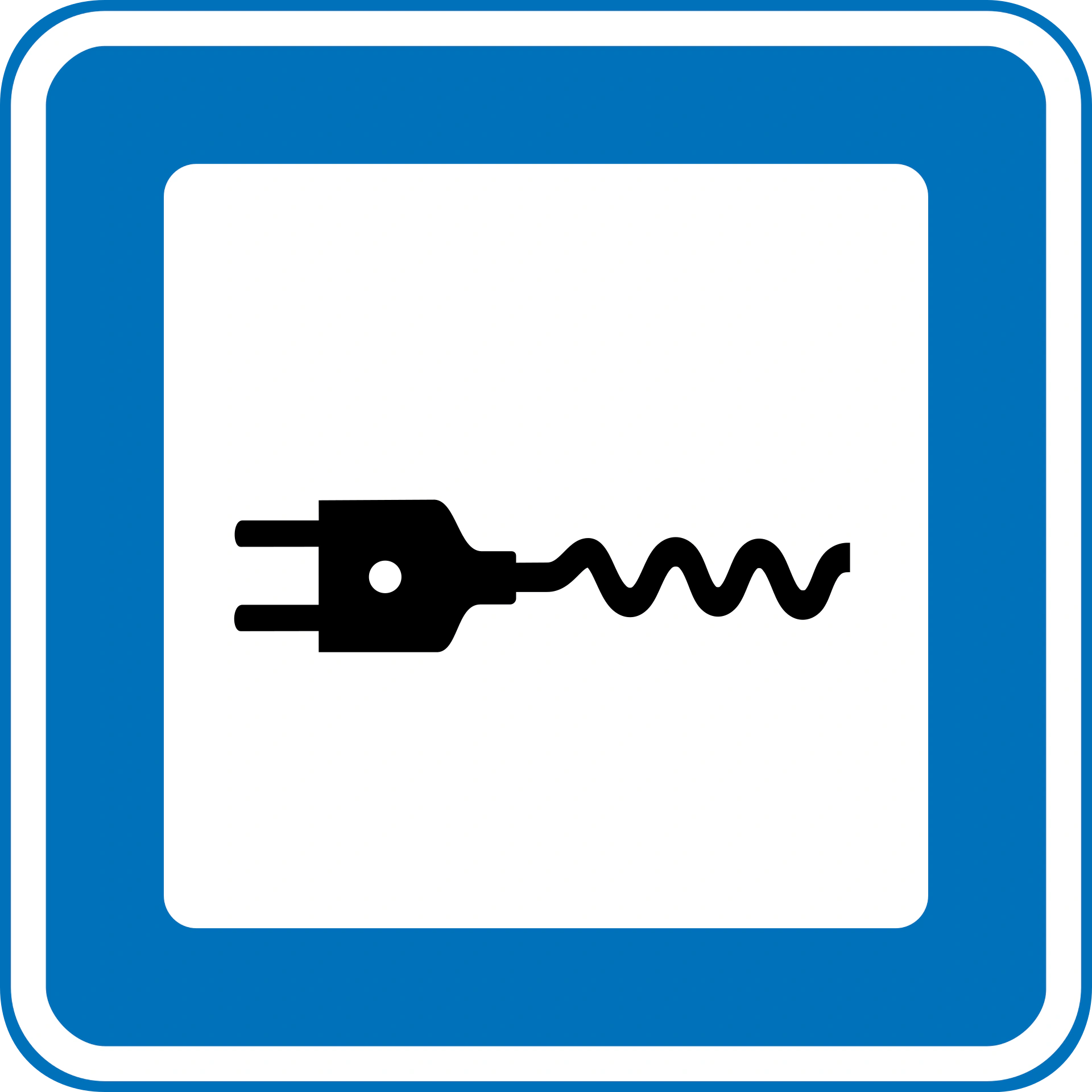 M24.1 - Ladestation für Elektrofahrzeuge Verkehrsschild