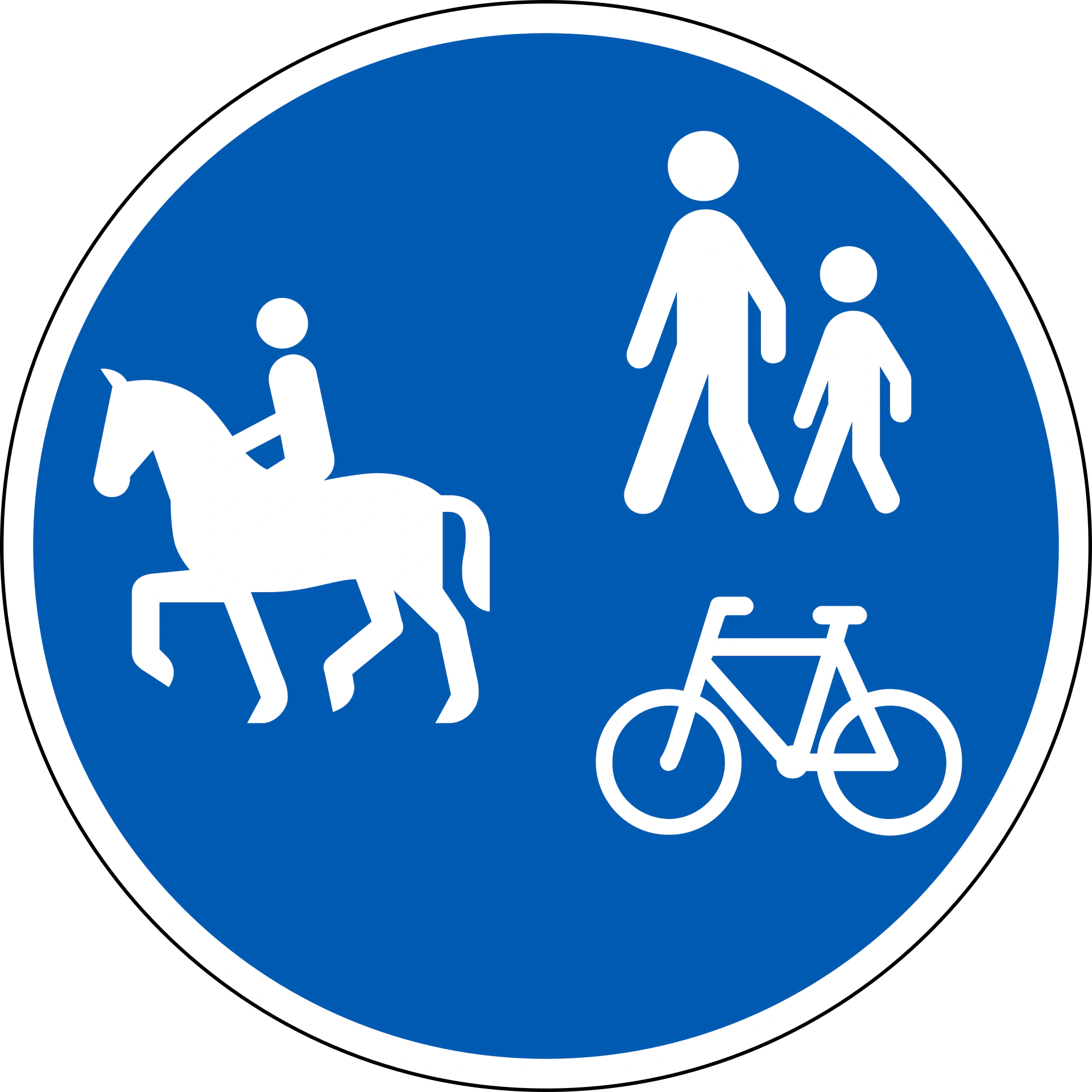D27.1 - Kombinierter Weg Verkehrsschild