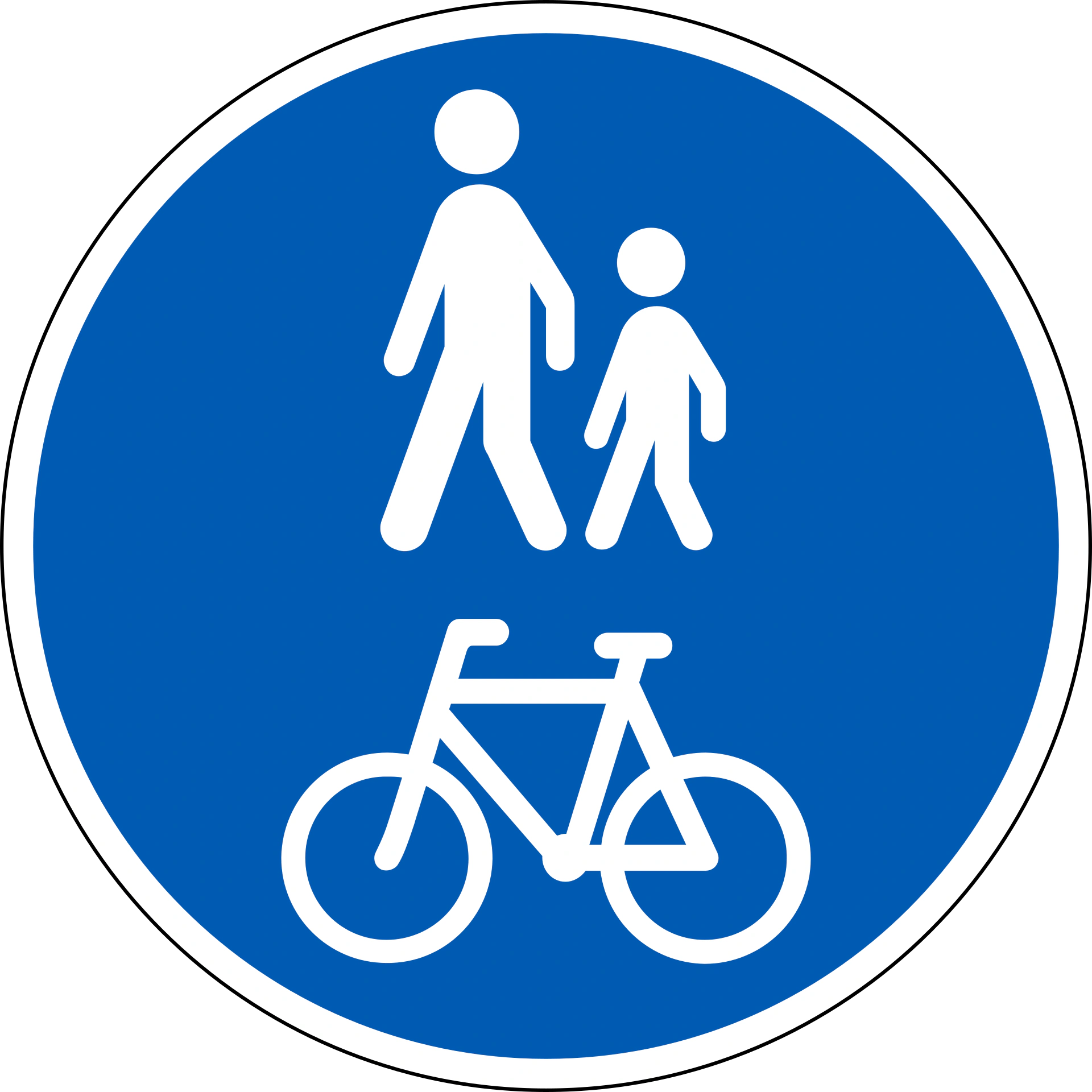D27 - Kombinierter Weg Verkehrsschild